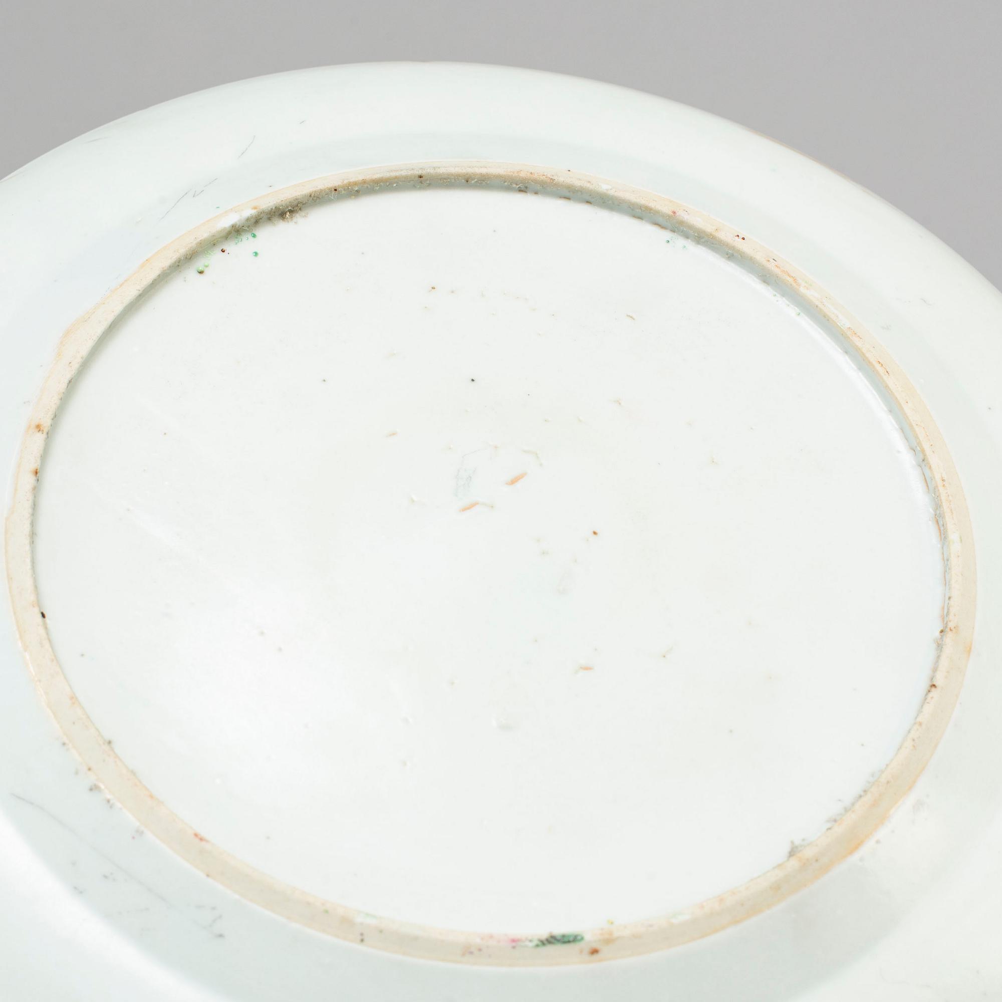 10 famille rose dishes, Qing dynasty, late 19th century.