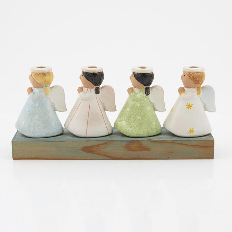 Lisa Larson, adventsljusstake, K-Studion Gustavsberg, signerad.