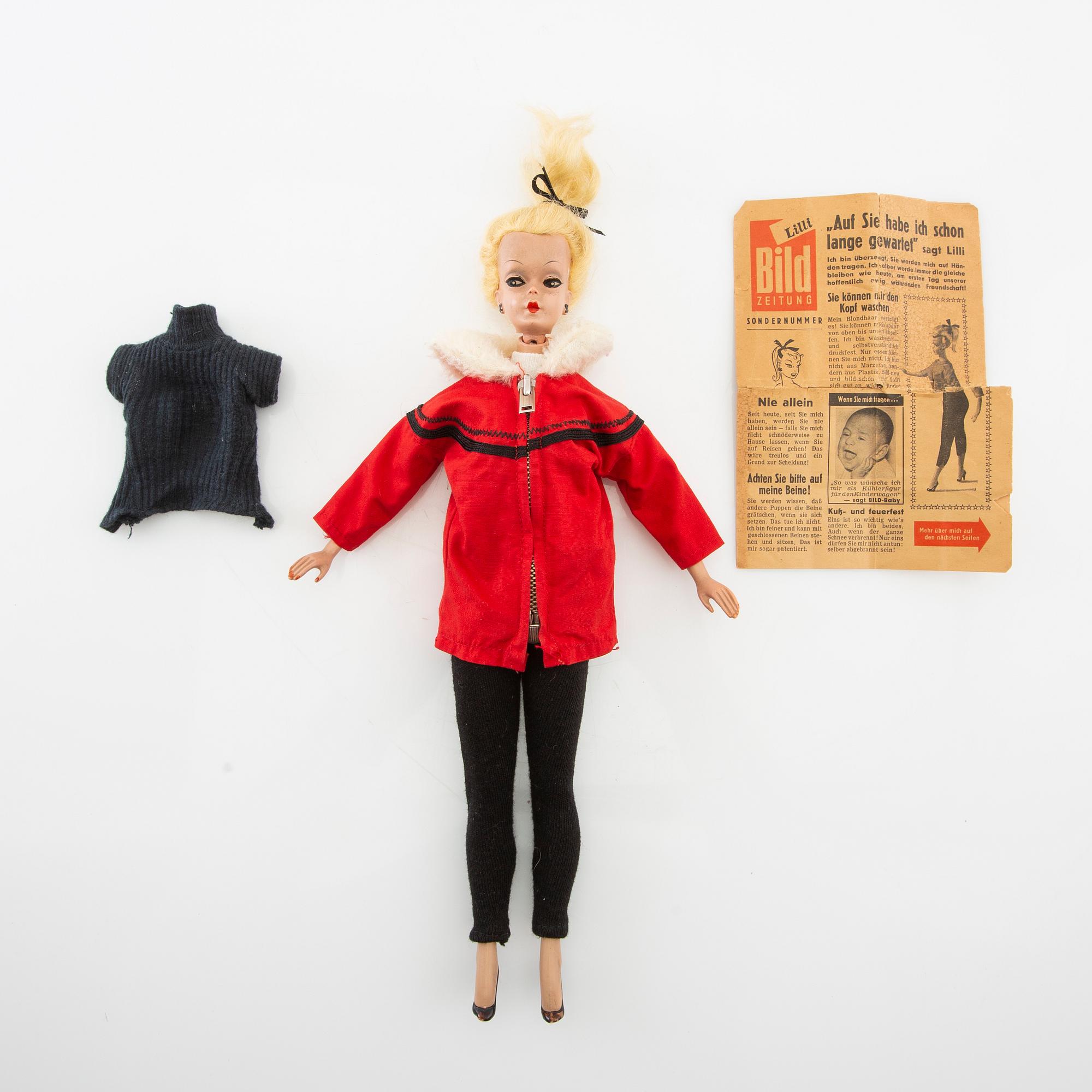"Bild-Lilli", doll, Reinhard Berthier, Greiner & Hausser Gmbh, Germany, production period 1955-64.