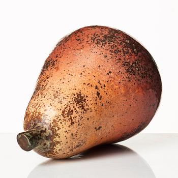 Hans Hedberg, a faience sculpture of a pear, Biot, France.