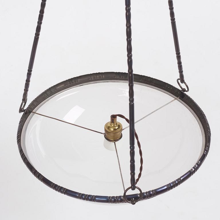 Harald Notini, ceiling lamp, model "5873", Arvid Böhlmarks Lampfabrik, 1920s.
