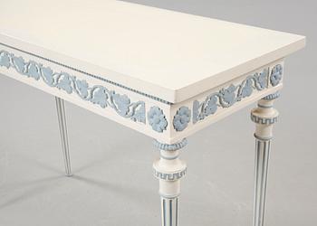 A late gustavian style consol table, early 20th century.