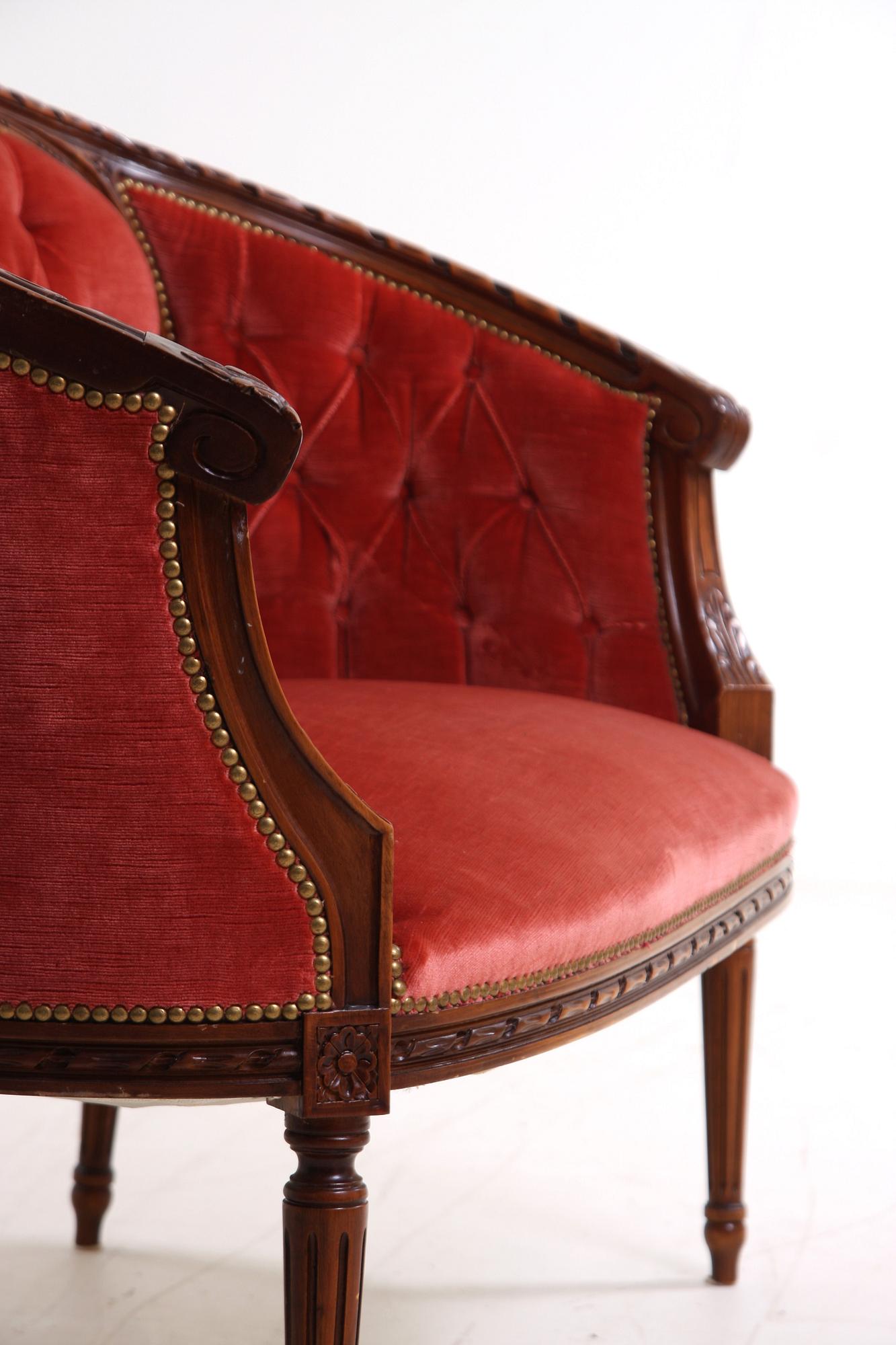 SALONGSMÖBEL, 3 delar, Louis XVI´stil, 1900-tal.