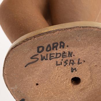 Lisa Larson, a 'Dora' stoneware figurine from 'ABC-flickorna', Gustavsberg.
