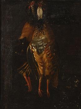 Jacopo da Empoli, hans efterföljd, Skafferi med fåglar, hare och fisk.