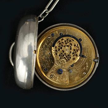 FICKUR, silver, sannolikt England, 1800-tal.