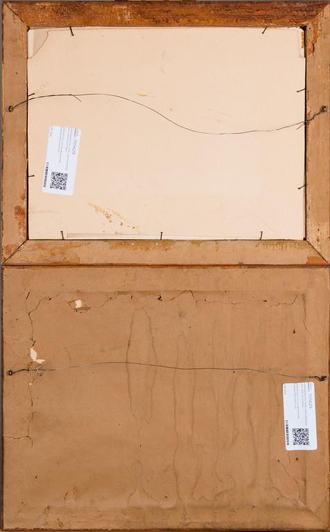 STENTRYCK 2 ST, handkolorerade, Tyskland 1800-talets slut.