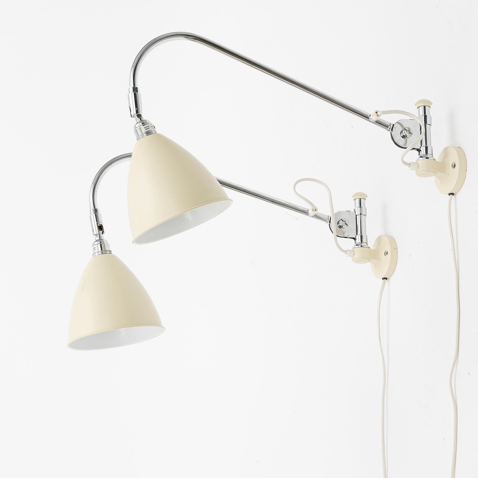 Robert Dudley Best, wall lamps, a pair, "Bestlite BL6", Gubi.