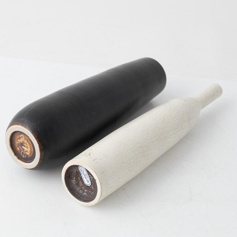 Carl-Harry Stålhane, two stoneware vases, Rörstrand, Sweden 1950-60s.