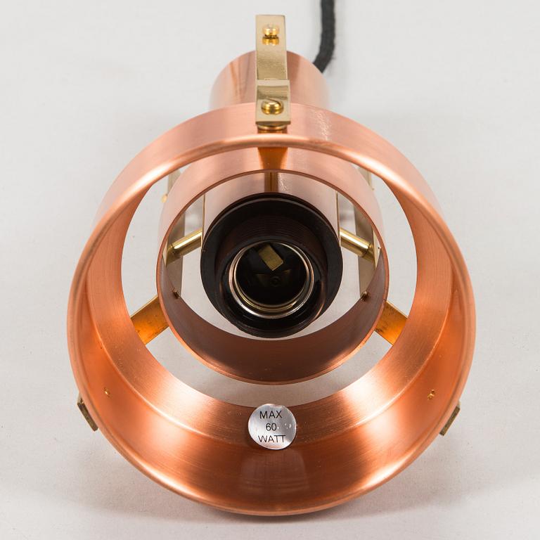 A copper pendant light for Corona group, Denmark, second half of the 20th century.