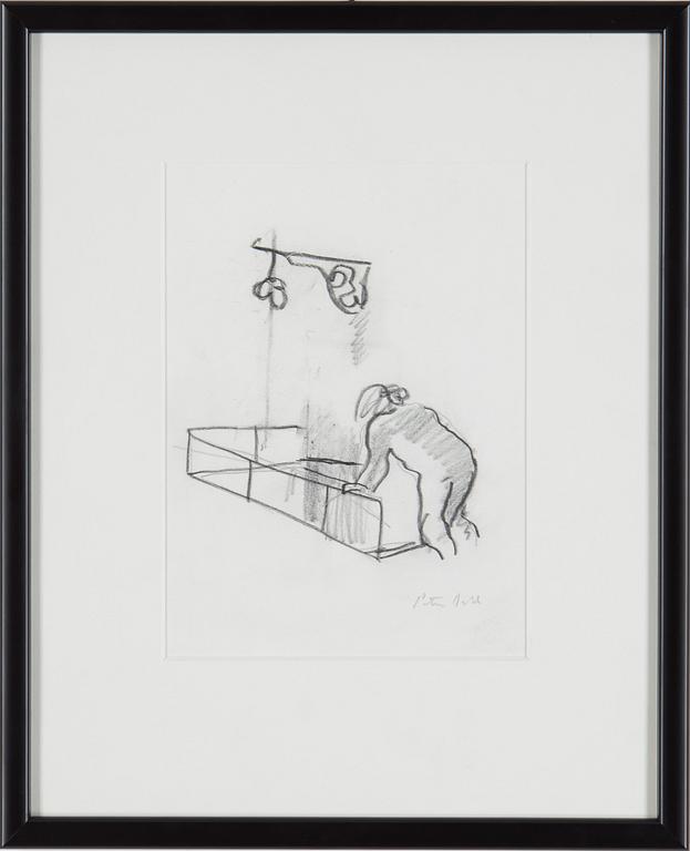 PETER DAHL, drawing, signed.