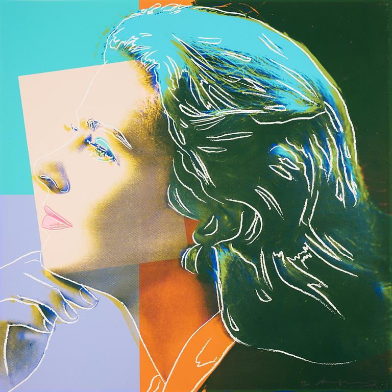 Andy Warhol, "Three portraits of Ingrid Bergman by Andy Warhol".