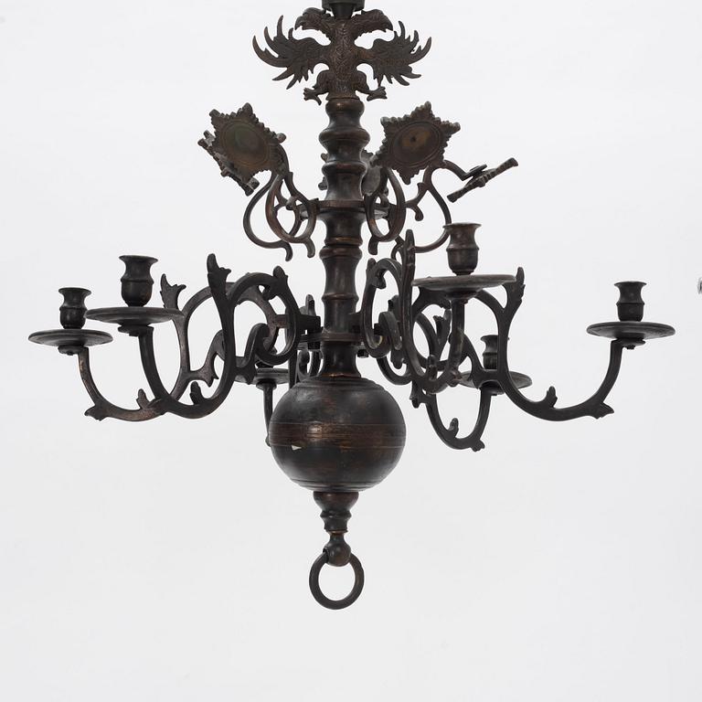 A Baroque style chandelier, first half of the 20th Century.