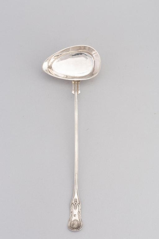 A Swedish Silver Laddle, mark of JA Selling, Härnösand 1869.