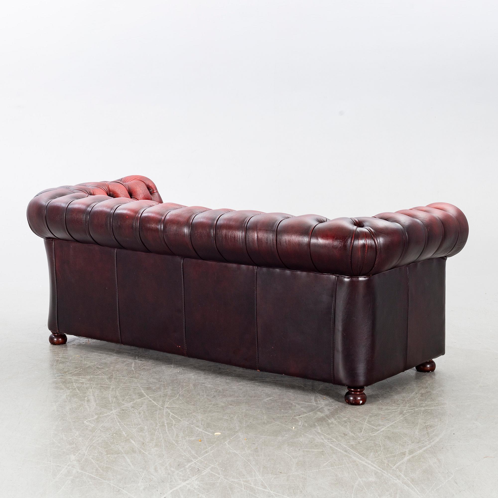 SOFFA, Chesterfield-modell, Winchester Furniture, 1900-talets fjärde kvartal.