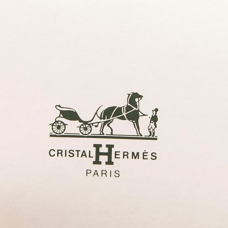 Hermès, Christal, "Christal Hermes Paris", glass, 4 pcs, numbered.