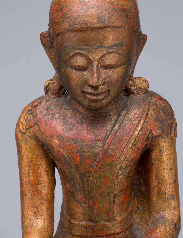 SITTANDE BUDDHA, Sukhothai-stil, Burma, 1800-tal.