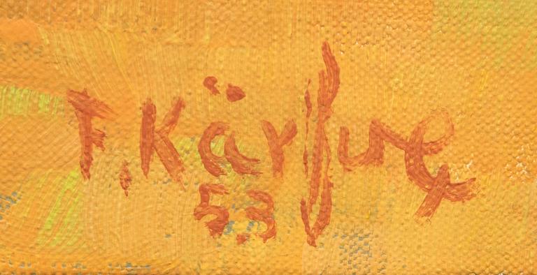 Fritz Kärfve, oil on canvas signed and dated 53.