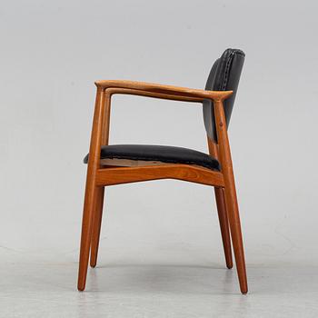 A teak armchair from Örum, Denmark.