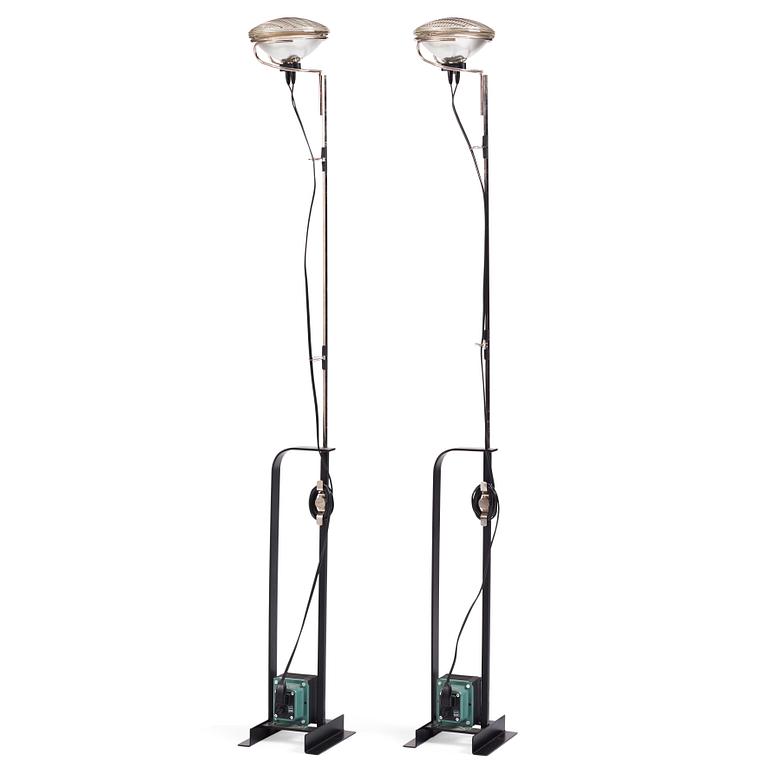 Achille Castiglioni, & Pier Castiglioni, a pair of "Toio" floor lamps, Flos, Italy, post 1963.