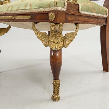 Armchair, Empire style, 20th century.