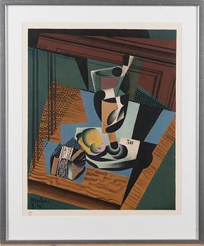 JUAN GRIS, after, colour lithograph, signed in the print Juan Gris 5-16 and numbered 134/200, Henri Deschamps lith.