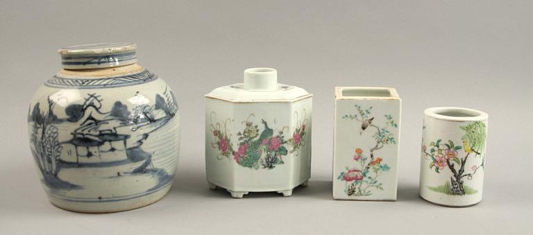 PARTI PORSLIN, 6 delar, Kina 17-1900-tal.