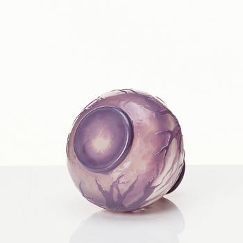 Gunnar G:son Wennerberg, an Art Nouveau cameo glass vase, Kosta, Sweden.