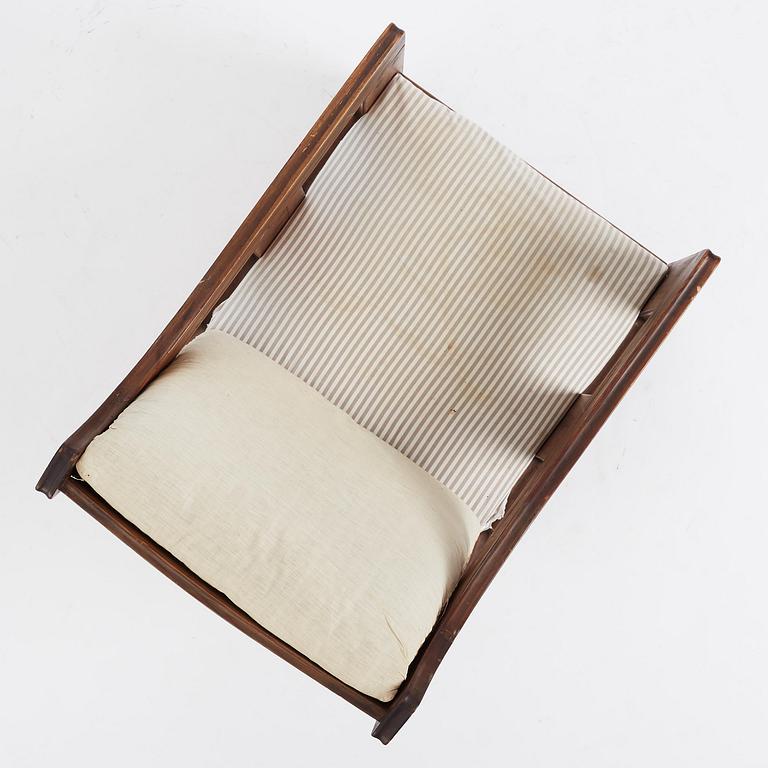 Carl Westman, a stained pine armchair, Sweden, ca 1910.