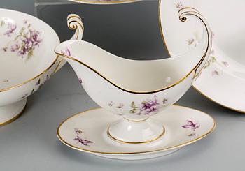 MATSERVIS, porslin, 147 delar,"Viol" Rörstrand, 1900-talets första del.