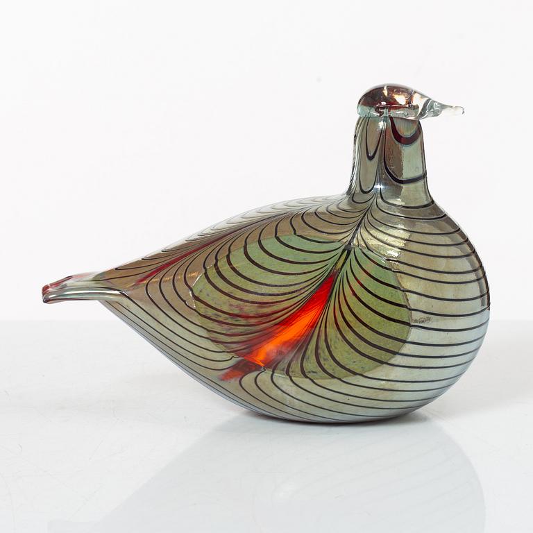 Oiva Toikka, fågel, glas, Nuutajärvi, Notsjö, Finland.