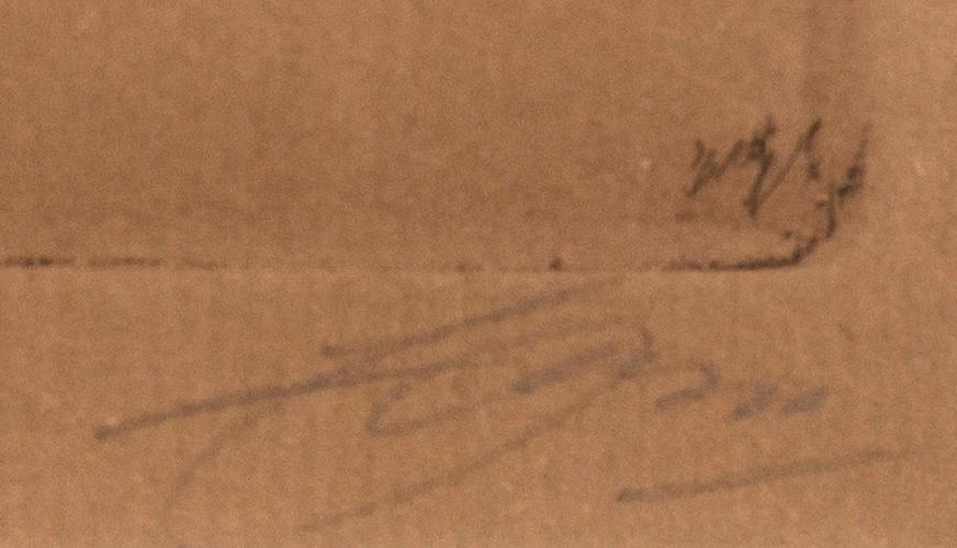 Anders Zorn, a signed etching from 1911.