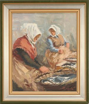 SÖREN BJULF, olja på duk, sign.