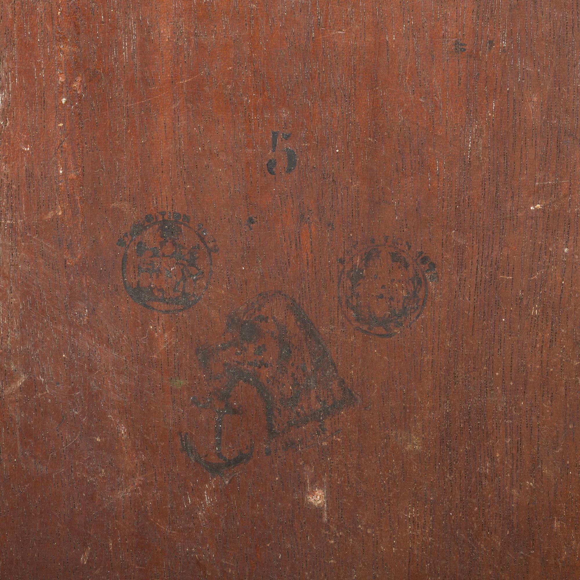 OKÄND KONSTNÄR, olja på pannå, signerad G.K. Omkring 1900.