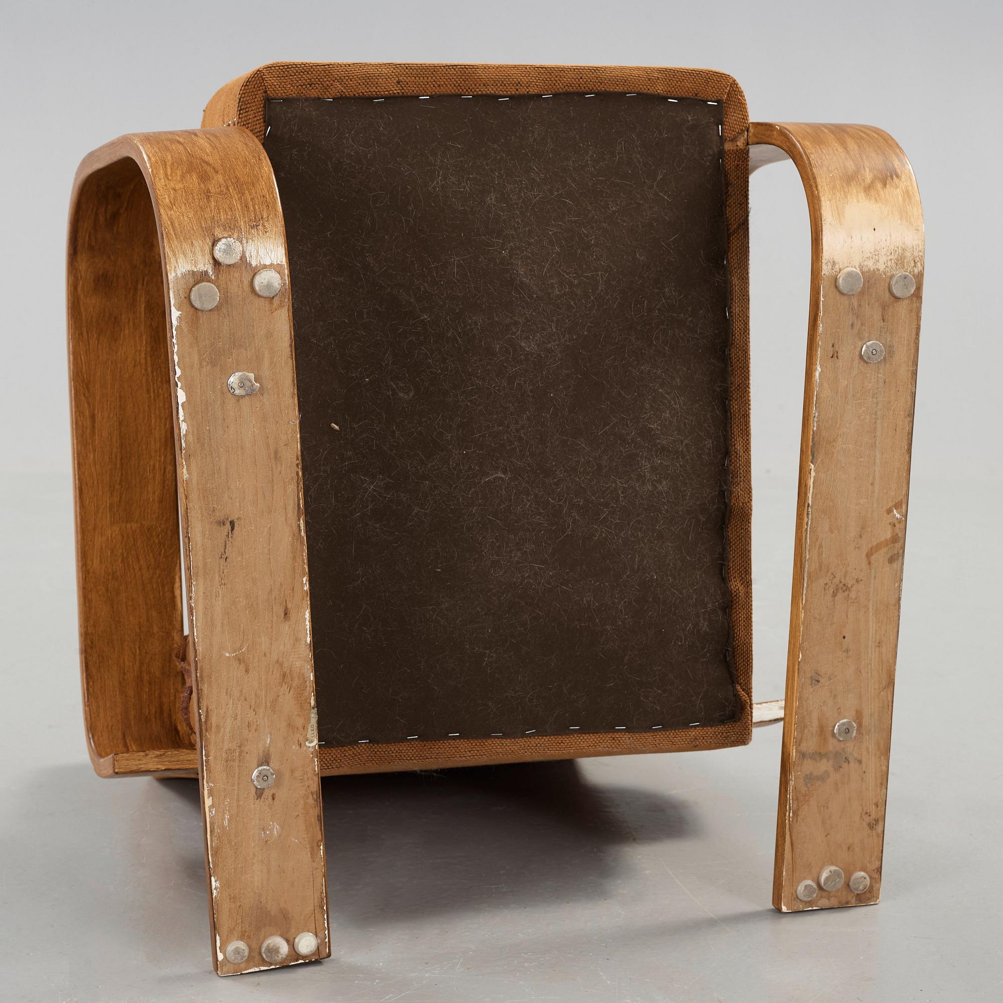 Alvar Aalto, fåtölj, modell 400, Aalto Design Hedemora Sweden 1946-56, för Artek.