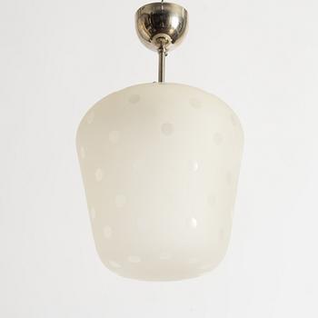 Flygsfors Glasbruk, taklampa, modell 513 P, 1940-50-tal.