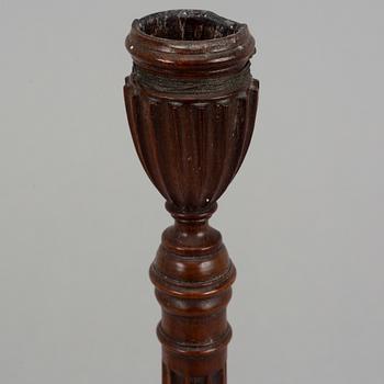 Two candlesticks, probably England. Early 19th century.