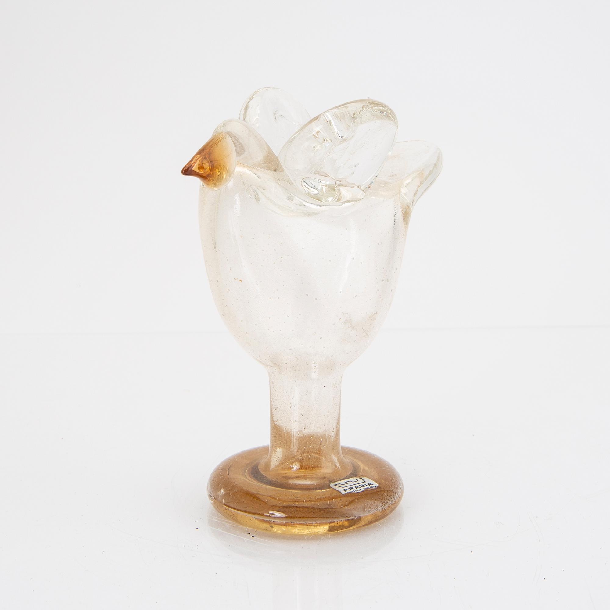 Oiva Toikka, a signed glass bird from Notsjö.