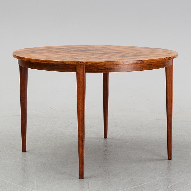 A rosewood dining table, 1970's.