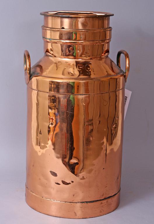 MJÖLKSPANN, koppar, 1800/1900-tal.