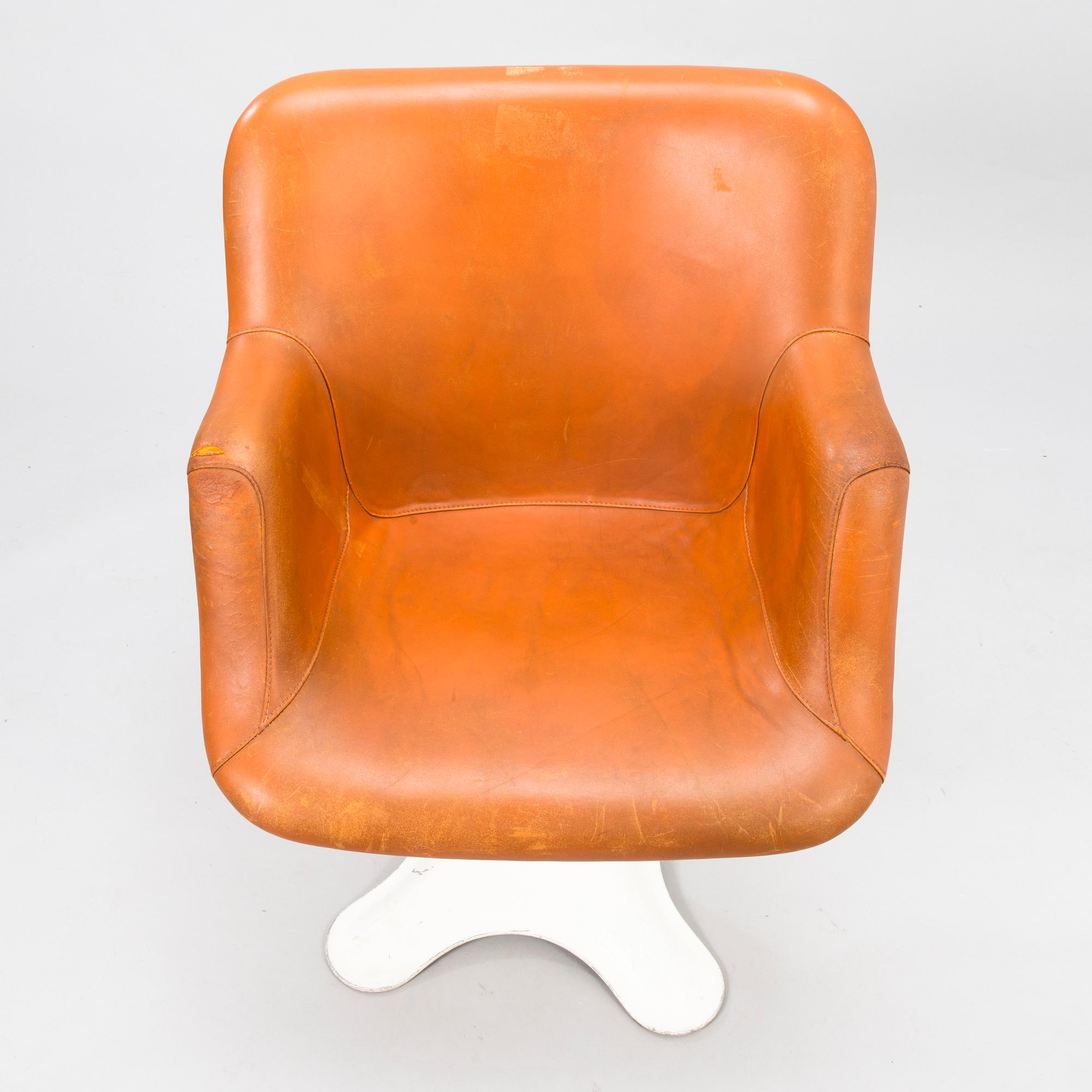 YRJÖ KUKKAPURO, a pair of 1970's '417' chairs for Haimi.