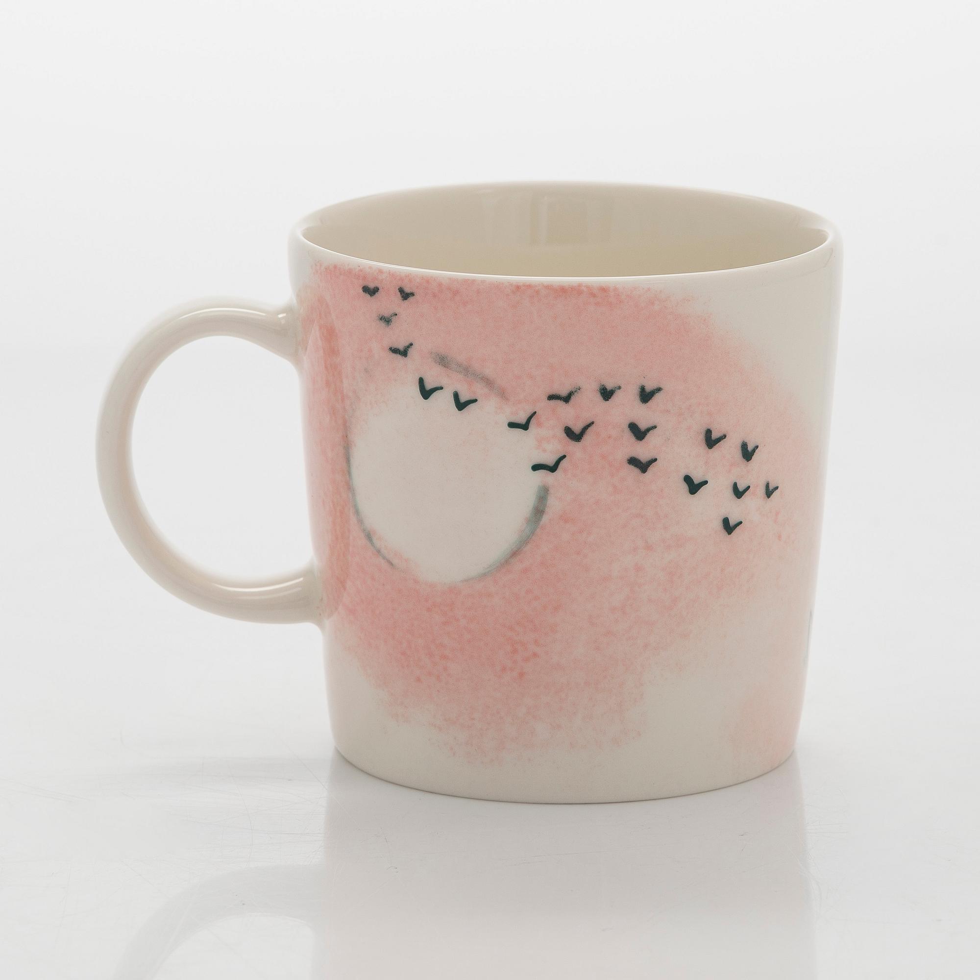 A porcelain Moomin 80 anniversary mug, 'Home', Moomin Characters, Arabia 2025, numbered 80.