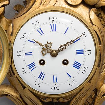 A late 19th century wall clock.