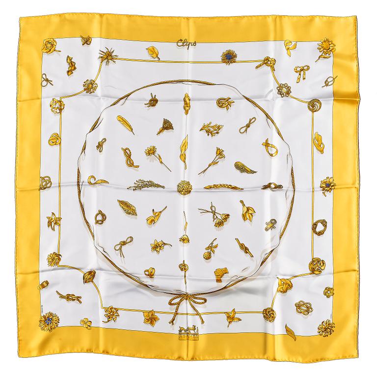 HERMÈS, scarf, "Clips".
