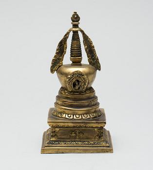 STUPA, brons, Tibet/Kina.