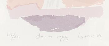 ULF LUNDELL, serigrafi, signerad och daterad 04, 152/200.