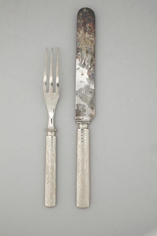BESTICK, 24 delar, rostfritt stål, LF. Ståhlberg, Eskilstuna, omkr 1900.