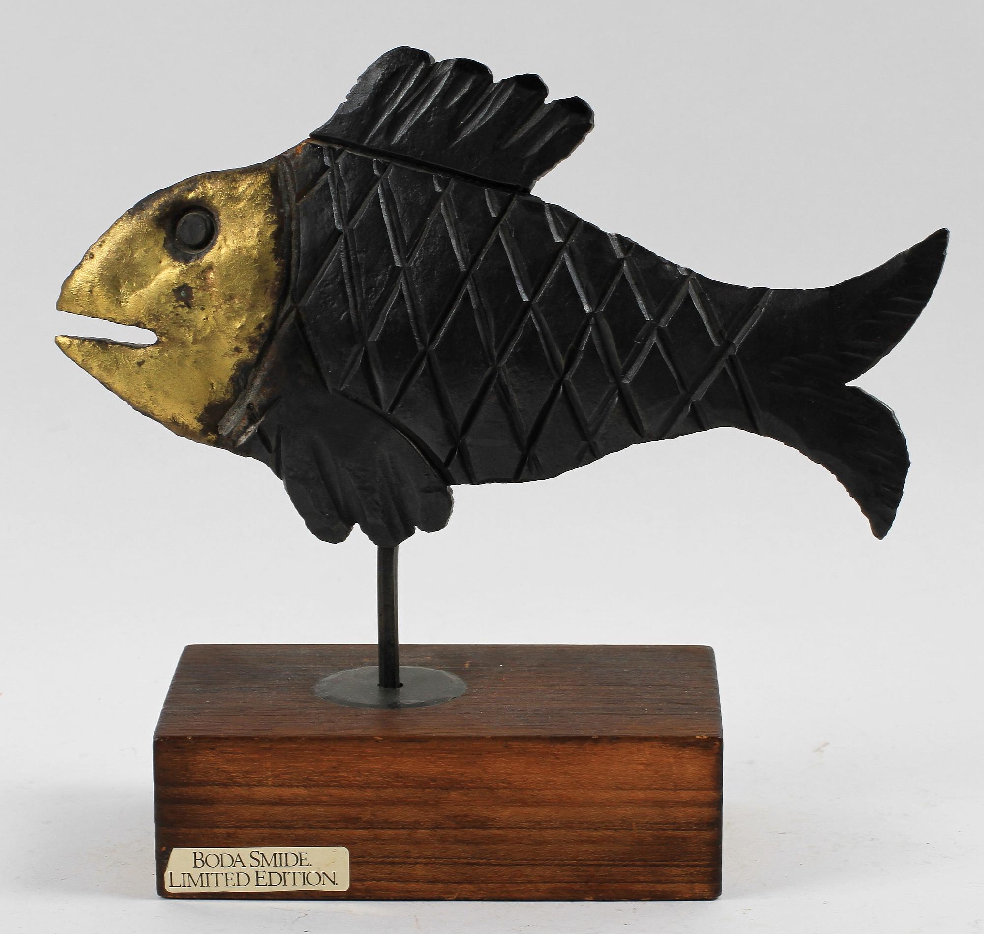 BERTIL VALLIEN, skulptur, Boda Smide. Brännmärkt.