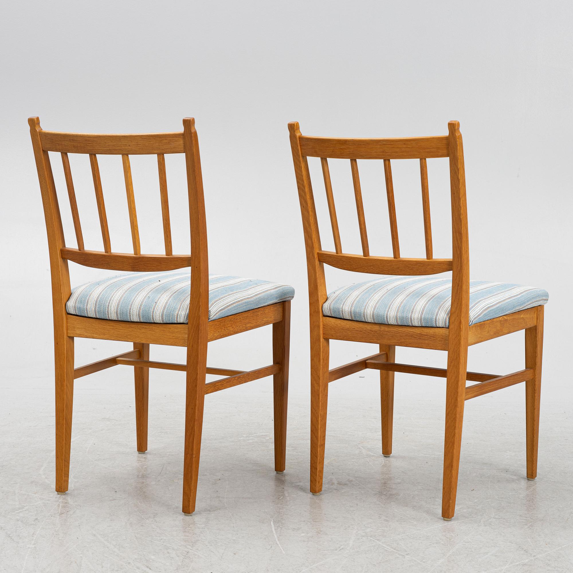 Carl Malmsten, a five-piece 'Solna' dining suite, second half of the 20th Century.