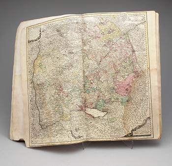 JOHAN BAPTISTA HOMANN, atlas, Maior Atlas scholasticus ex triginta sex generalibus et specialibus Homann hei, 1752.